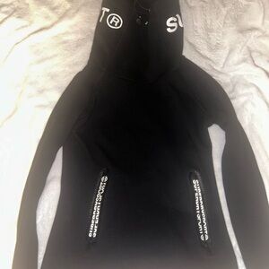 Superdry Black Sweatshirt with White Logo